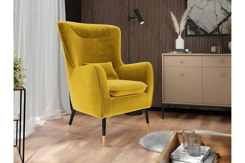 Rushmore Fåtölj Yellow-Green - Huonekalut - Tuoli & nojatuoli - Nojatuoli & lepotuoli