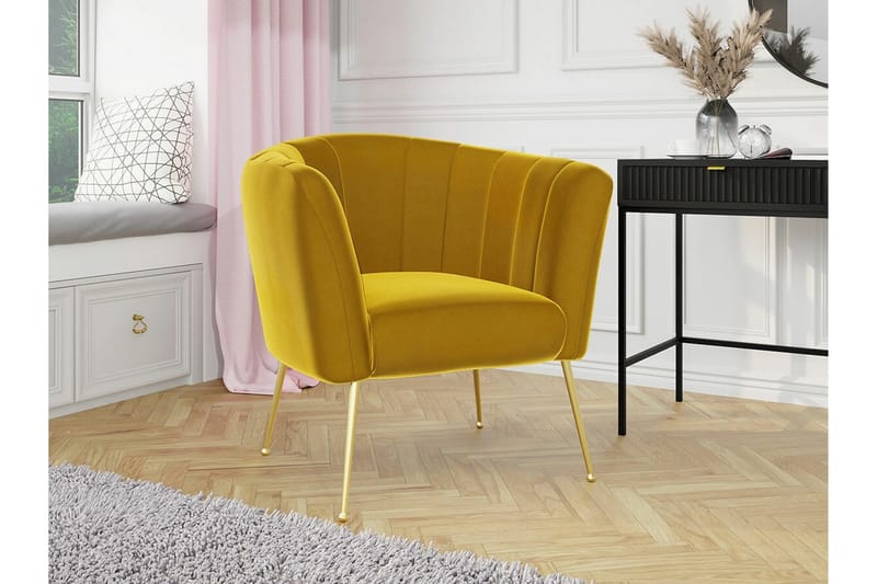 Rushmore Fåtölj Yellow - Huonekalut - Tuoli & nojatuoli - Nojatuoli & lepotuoli