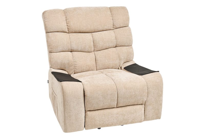 Sähköinen lepotuoli Ares Beige - Beige - Huonekalut - Tuoli & nojatuoli - Nojatuoli & lepotuoli - Makuutuoli & divaanituoli