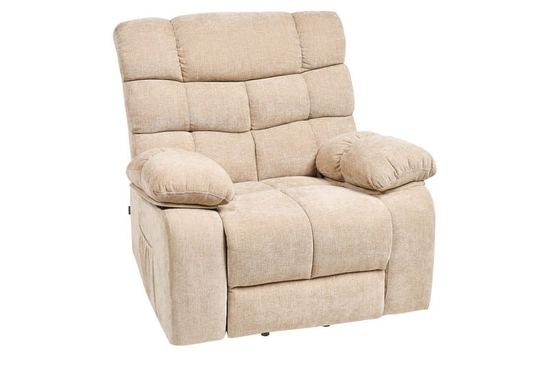 Sähköinen lepotuoli Ares Beige - Beige - Huonekalut - Tuoli & nojatuoli - Nojatuoli & lepotuoli - Mekanismituoli