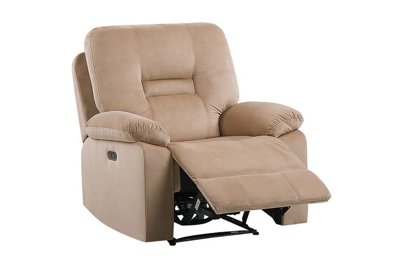 Sähköinen lepotuoli Bergen Beige - Beige - Huonekalut - Tuoli & nojatuoli - Nojatuoli & lepotuoli - Makuutuoli & divaanituoli