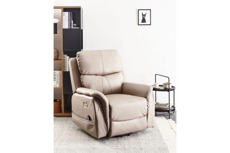 Sähköinen lepotuoli Glorie Harmaa - Harmaa - Huonekalut - Tuoli & nojatuoli - Nojatuoli & lepotuoli - Hierontatuolit