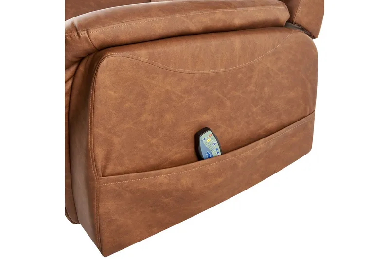 Sähköinen lepotuoli Glorie Ruskea - Ruskea - Huonekalut - Tuoli & nojatuoli - Nojatuoli & lepotuoli - Hierontatuolit