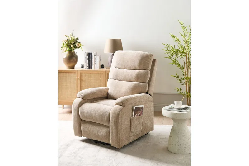 Sähköinen lepotuoli Rise Beige - Beige - Huonekalut - Tuoli & nojatuoli - Nojatuoli & lepotuoli - Mekanismituoli