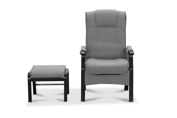 Saika recliner-nojatuoli, sähköinen vaaleanharmaa - Huonekalut - Tuoli & nojatuoli - Nojatuoli & lepotuoli - Nojatuoli rahilla
