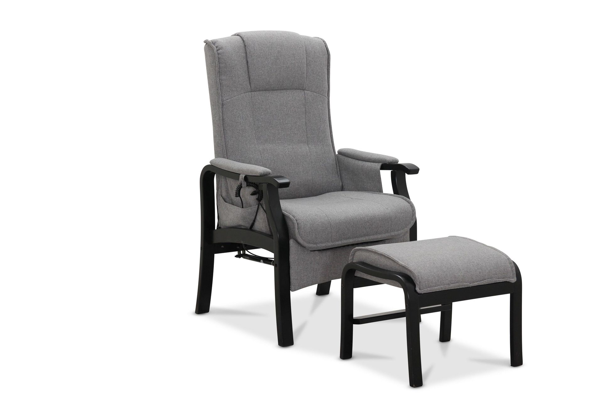 Saika recliner-nojatuoli, sähköinen vaaleanharmaa -