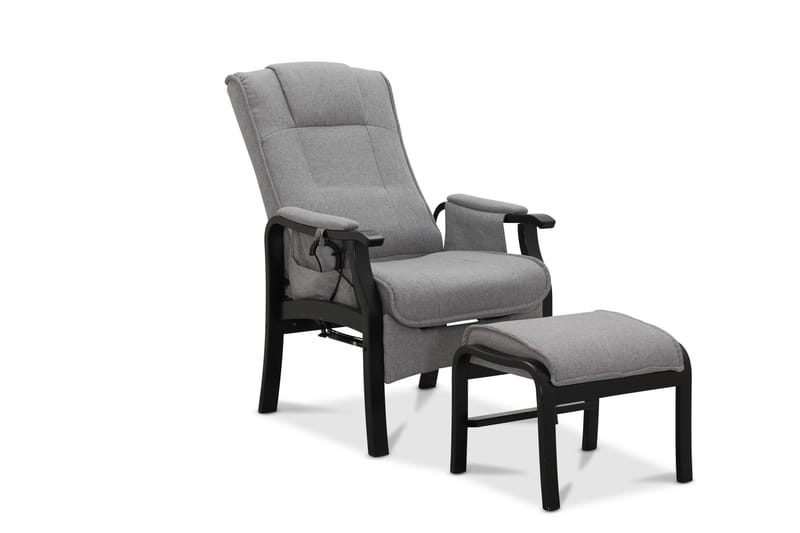 Saika Recliner-nojatuoli Sähköinen - Vaaleanharmaa - Huonekalut - Tuoli & nojatuoli - Nojatuoli & lepotuoli - Mekanismituoli