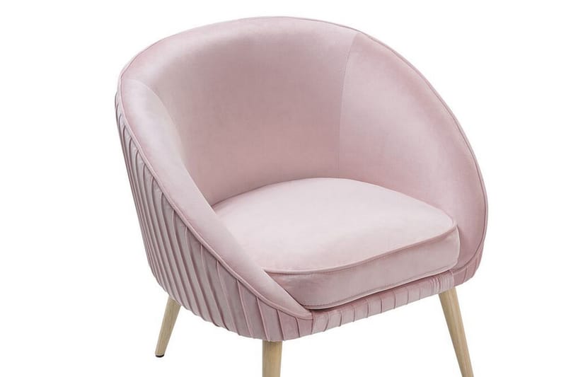 Samettinojatuoli Beatelund - Vaaleanpunainen - Huonekalut - Tuoli & nojatuoli - Nojatuoli & lepotuoli