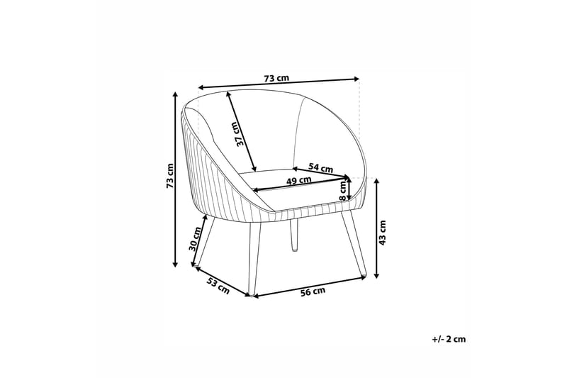 Samettinojatuoli Beatelund - Vaaleanpunainen - Huonekalut - Tuoli & nojatuoli - Nojatuoli & lepotuoli