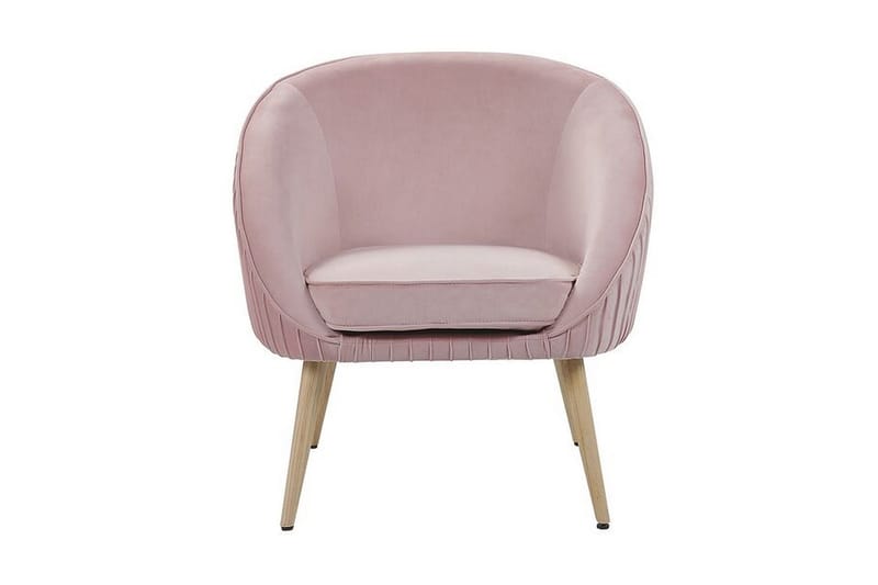 Samettinojatuoli Beatelund - Vaaleanpunainen - Huonekalut - Tuoli & nojatuoli - Nojatuoli & lepotuoli