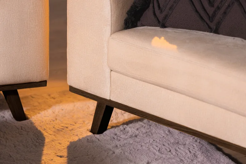 Copenhagen Nojatuoli Sametti - Beige - Huonekalut - Tuoli & nojatuoli - Nojatuoli & lepotuoli - Samettinojatuoli