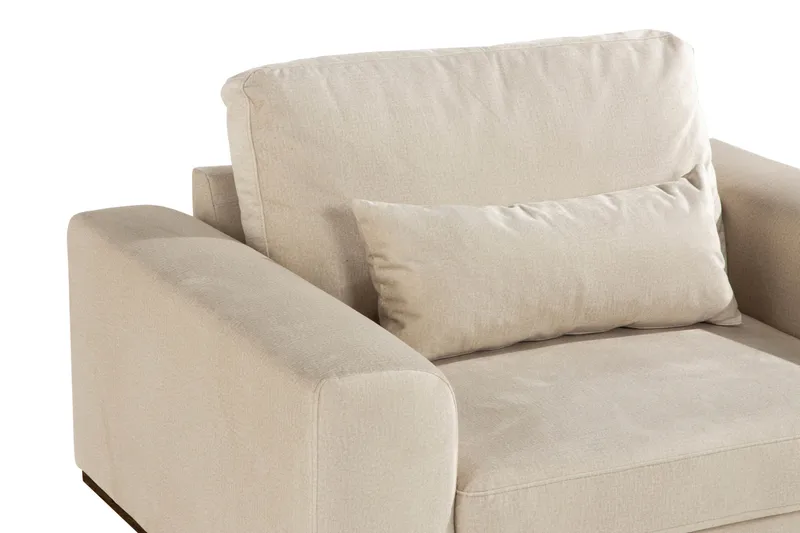 Copenhagen Nojatuoli Sametti - Beige - Huonekalut - Tuoli & nojatuoli - Nojatuoli & lepotuoli - Samettinojatuoli