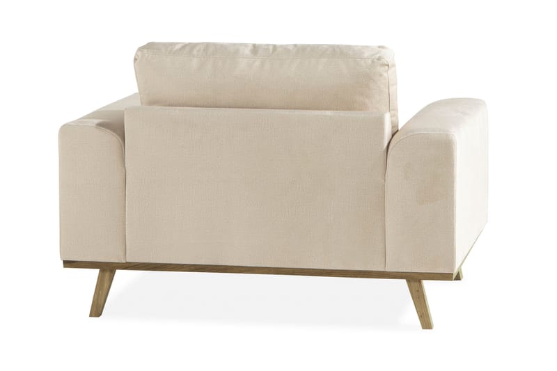 Copenhagen Nojatuoli Sametti - Beige - Huonekalut - Tuoli & nojatuoli - Nojatuoli & lepotuoli - Samettinojatuoli