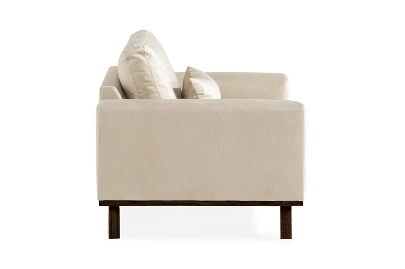 Copenhagen Nojatuoli Sametti - Beige - Huonekalut - Tuoli & nojatuoli - Nojatuoli & lepotuoli - Samettinojatuoli