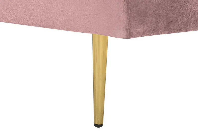 Leposohva Elany Oikea Sametti - Roosa - Huonekalut - Tuoli & nojatuoli - Nojatuoli & lepotuoli - Samettinojatuoli