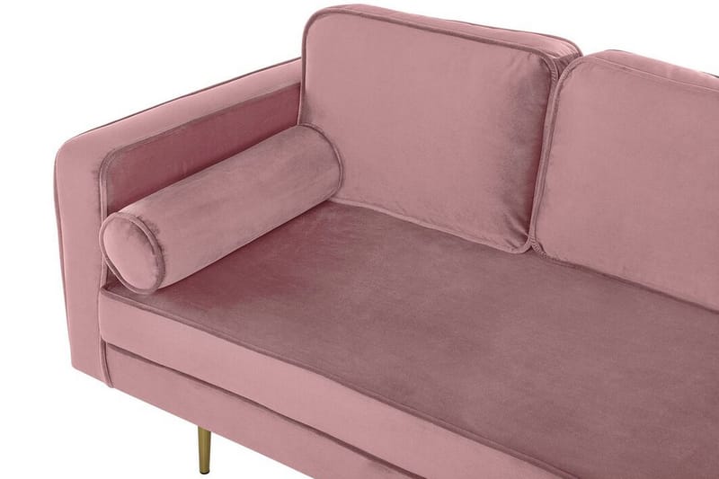 Leposohva Elany Vasen Sametti - Roosa - Huonekalut - Tuoli & nojatuoli - Nojatuoli & lepotuoli - Samettinojatuoli