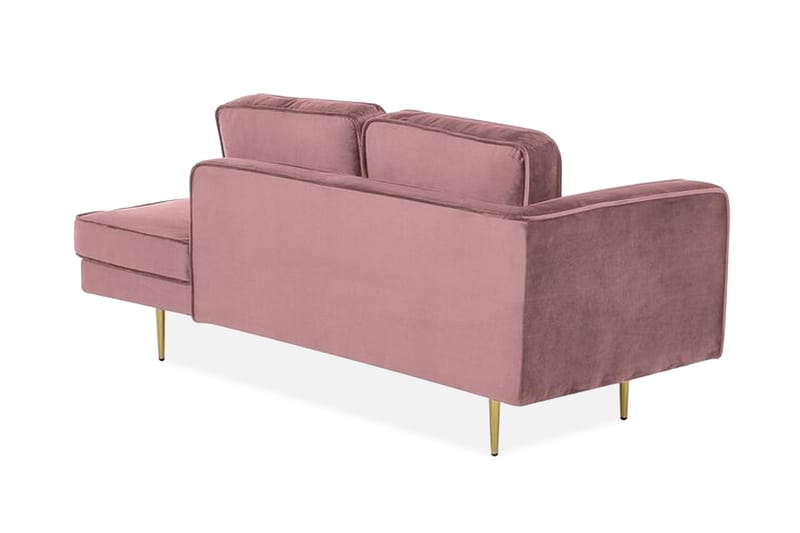 Leposohva Elany Vasen Sametti - Roosa - Huonekalut - Tuoli & nojatuoli - Nojatuoli & lepotuoli - Samettinojatuoli