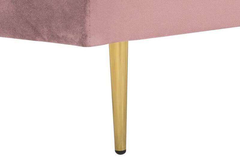 Leposohva Elany Vasen Sametti - Roosa - Huonekalut - Tuoli & nojatuoli - Nojatuoli & lepotuoli - Samettinojatuoli