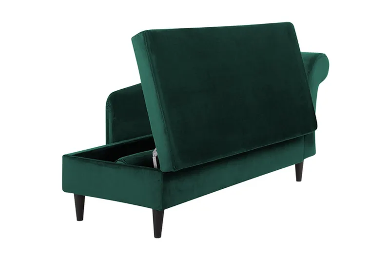 Leposohva Prokes Oikea Sametti - Vihreä - Huonekalut - Tuoli & nojatuoli - Nojatuoli & lepotuoli - Samettinojatuoli