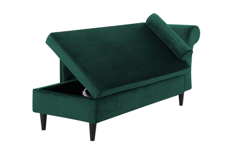 Leposohva Prokes Oikea Sametti - Vihreä - Huonekalut - Tuoli & nojatuoli - Nojatuoli & lepotuoli - Samettinojatuoli