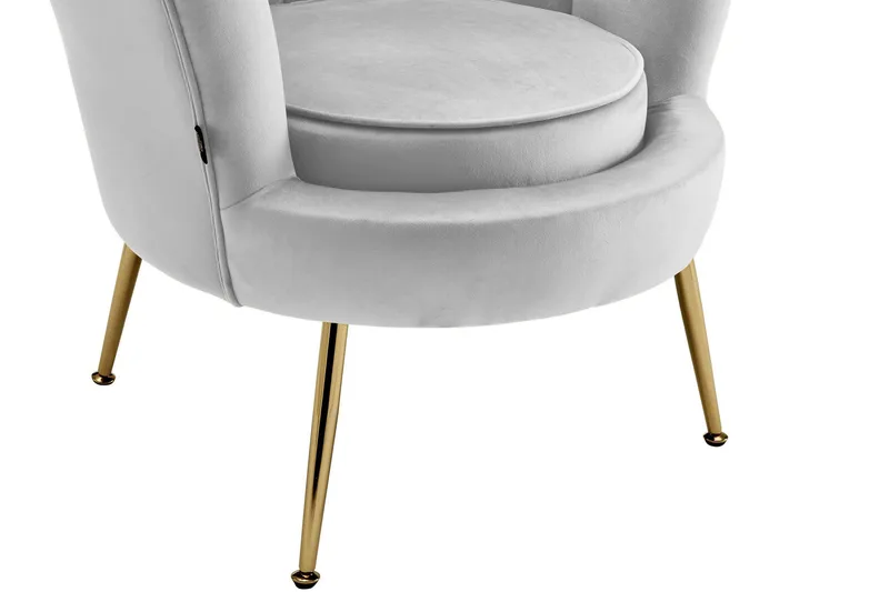 Loungenojatuoli Hornetan - Harmaa - Huonekalut - Tuoli & nojatuoli - Nojatuoli & lepotuoli - Samettinojatuoli