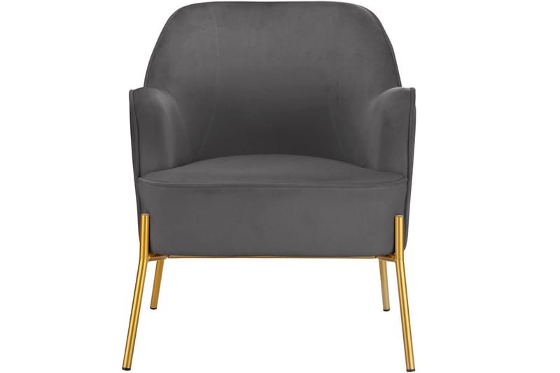 Loungenojatuoli Ramlane - Harmaa - Huonekalut - Tuoli & nojatuoli - Nojatuoli & lepotuoli - Samettinojatuoli