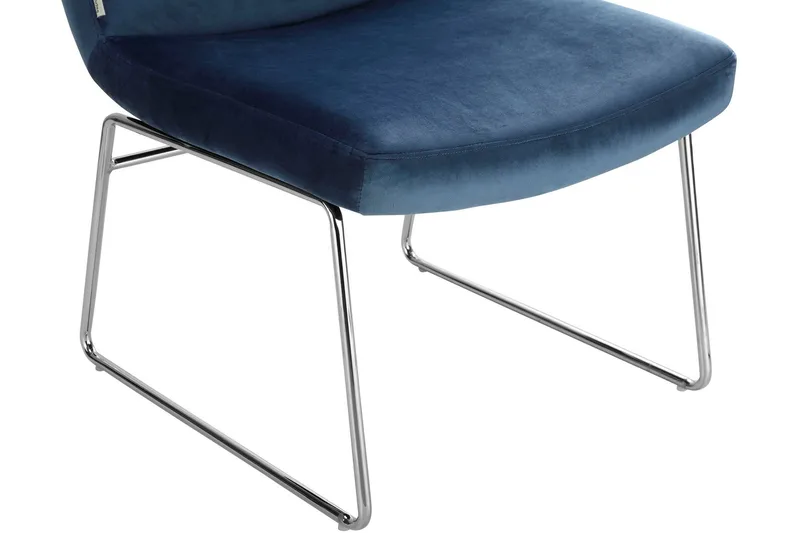 Loungenojatuoli Sentauni - Sininen - Huonekalut - Tuoli & nojatuoli - Nojatuoli & lepotuoli - Samettinojatuoli