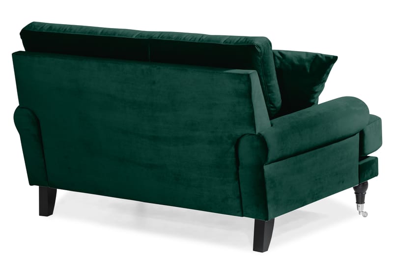 Loveseat Webber Sametti - Tummanvihreä Kromi - Huonekalut - Tuoli & nojatuoli - Nojatuoli & lepotuoli - Samettinojatuoli