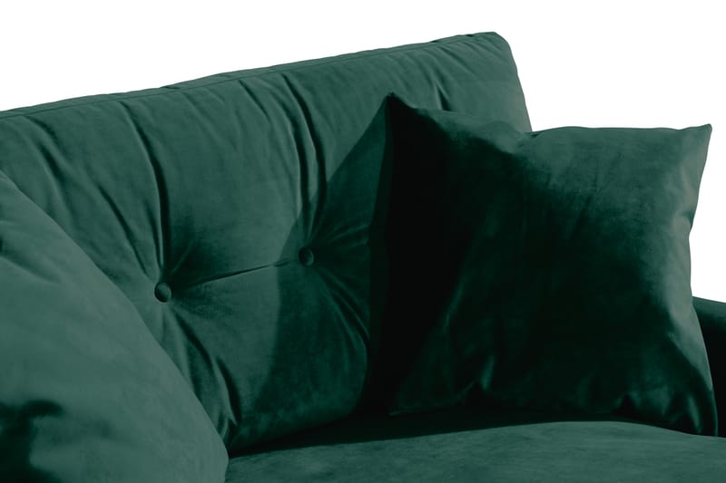 Loveseat Webber Sametti - Tummanvihreä Kromi - Huonekalut - Tuoli & nojatuoli - Nojatuoli & lepotuoli - Samettinojatuoli