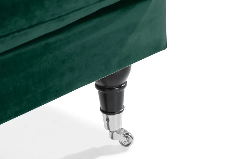 Loveseat Webber Sametti - Tummanvihreä Kromi - Huonekalut - Tuoli & nojatuoli - Nojatuoli & lepotuoli - Samettinojatuoli