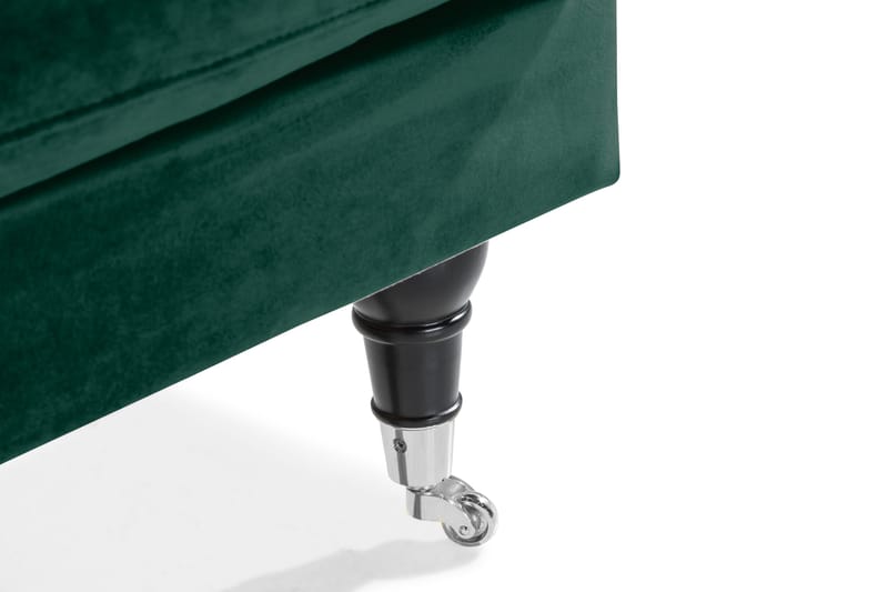 Loveseat Webber Sametti - Tummanvihreä Kromi - Huonekalut - Tuoli & nojatuoli - Nojatuoli & lepotuoli - Samettinojatuoli