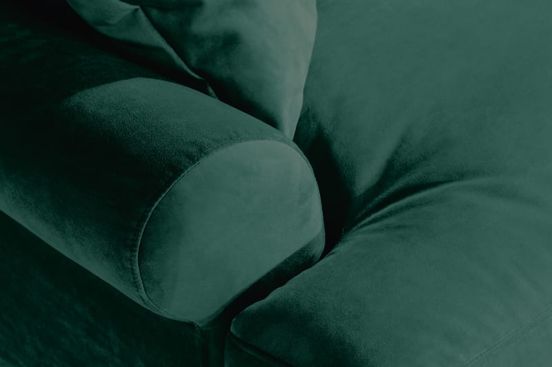 Loveseat Webber Sametti - Tummanvihreä Messinki - Huonekalut - Tuoli & nojatuoli - Nojatuoli & lepotuoli - Samettinojatuoli