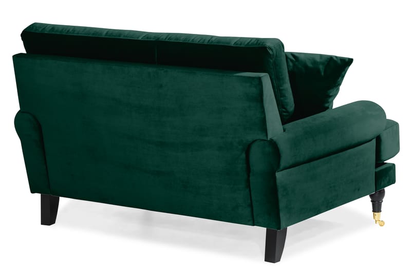 Loveseat Webber Sametti - Tummanvihreä Messinki - Huonekalut - Tuoli & nojatuoli - Nojatuoli & lepotuoli - Samettinojatuoli