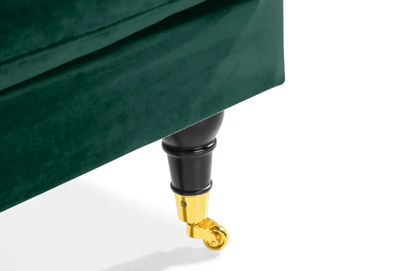 Loveseat Webber Sametti - Tummanvihreä Messinki - Huonekalut - Tuoli & nojatuoli - Nojatuoli & lepotuoli - Samettinojatuoli