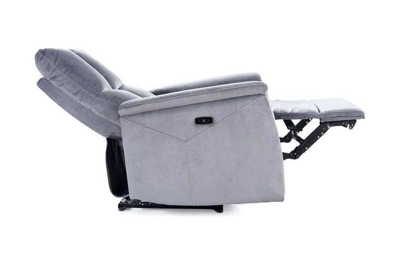 Mekanisminojatuoli Nethuns Sähkö - Sametti/Harmaa - Huonekalut - Tuoli & nojatuoli - Nojatuoli & lepotuoli - Samettinojatuoli