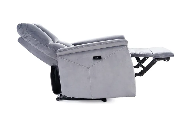 Mekanisminojatuoli Nethuns Sähkö - Sametti/Harmaa - Huonekalut - Tuoli & nojatuoli - Nojatuoli & lepotuoli - Samettinojatuoli