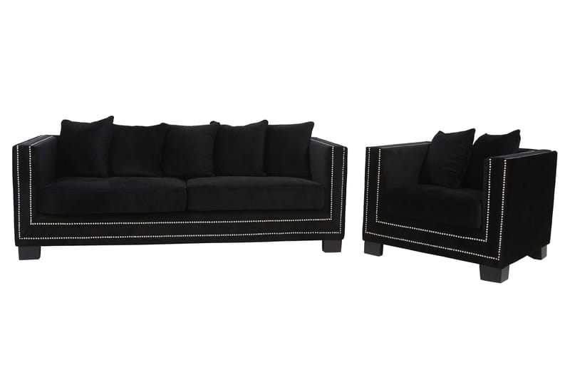 Nojatuoli Cloude - Violetti - Huonekalut - Tuoli & nojatuoli - Nojatuoli & lepotuoli - Samettinojatuoli