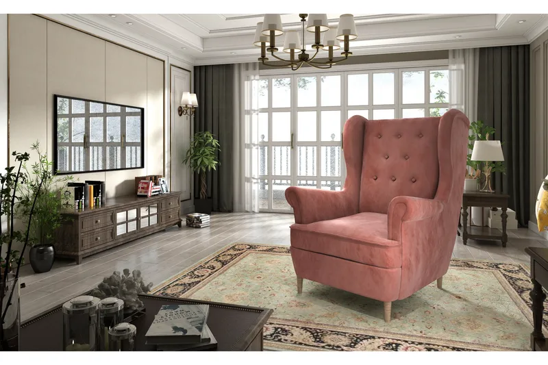 Nojatuoli Mardelle, Roosa