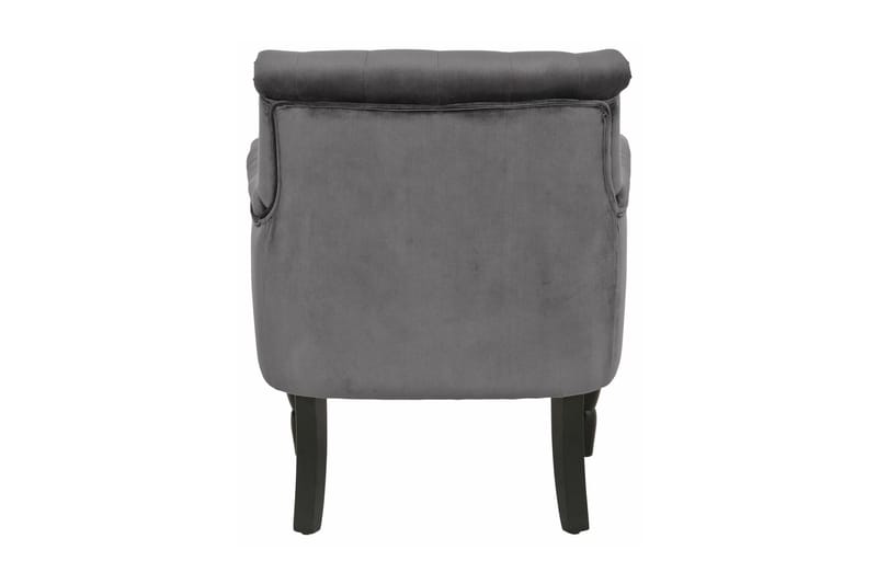 Samettinojatuoli Adea - Harmaa - Huonekalut - Tuoli & nojatuoli - Nojatuoli & lepotuoli - Chesterfield-nojatuolit