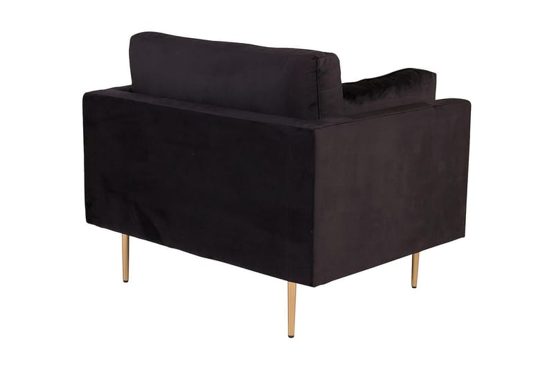 Samettinojatuoli Boom - Musta - Huonekalut - Tuoli & nojatuoli - Nojatuoli & lepotuoli