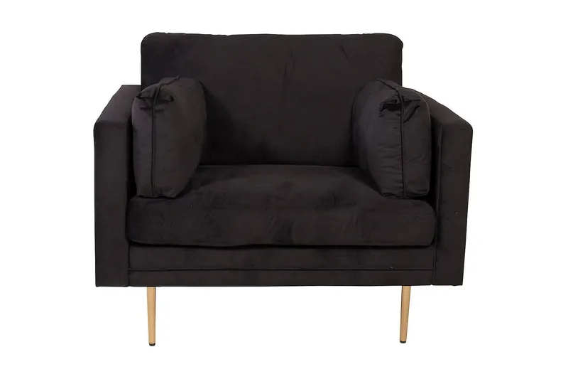 Samettinojatuoli Boom - Musta - Huonekalut - Tuoli & nojatuoli - Nojatuoli & lepotuoli