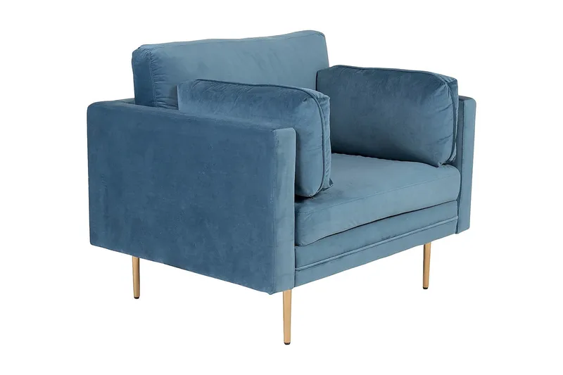 Samettinojatuoli Boom, Sininen