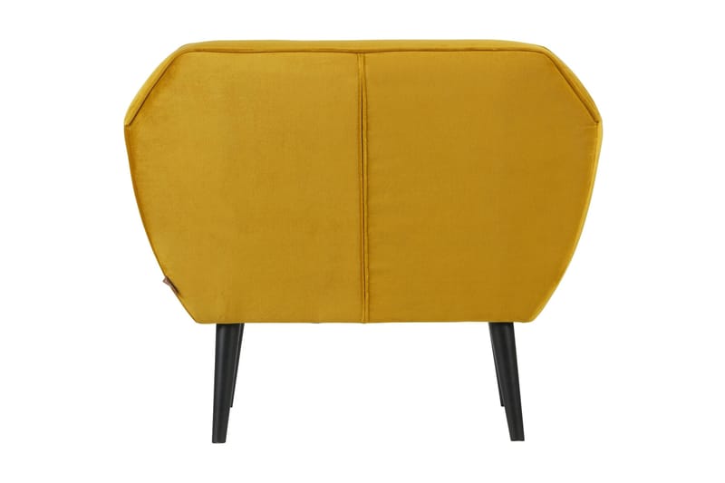 Samettinojatuoli Cerrolobo - Okra - Huonekalut - Tuoli & nojatuoli - Nojatuoli & lepotuoli - Samettinojatuoli