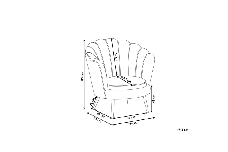 Samettinojatuoli Midfield - Keltainen - Huonekalut - Tuoli & nojatuoli - Nojatuoli & lepotuoli