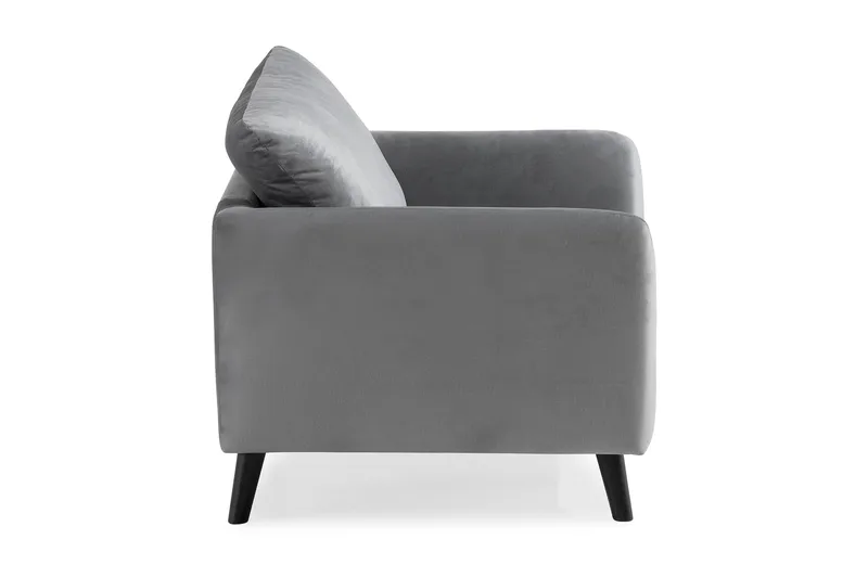 Trend Nojatuoli - Vaaleanharmaa - Huonekalut - Tuoli & nojatuoli - Nojatuoli & lepotuoli - Samettinojatuoli
