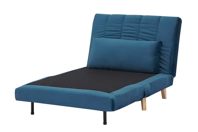 Vuodetuoli Berclau - Sametti/Sininen/Luonnonväri - Huonekalut - Tuoli & nojatuoli - Nojatuoli & lepotuoli - Samettinojatuoli