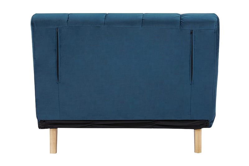 Vuodetuoli Berclau - Sametti/Sininen/Luonnonväri - Huonekalut - Tuoli & nojatuoli - Nojatuoli & lepotuoli - Samettinojatuoli