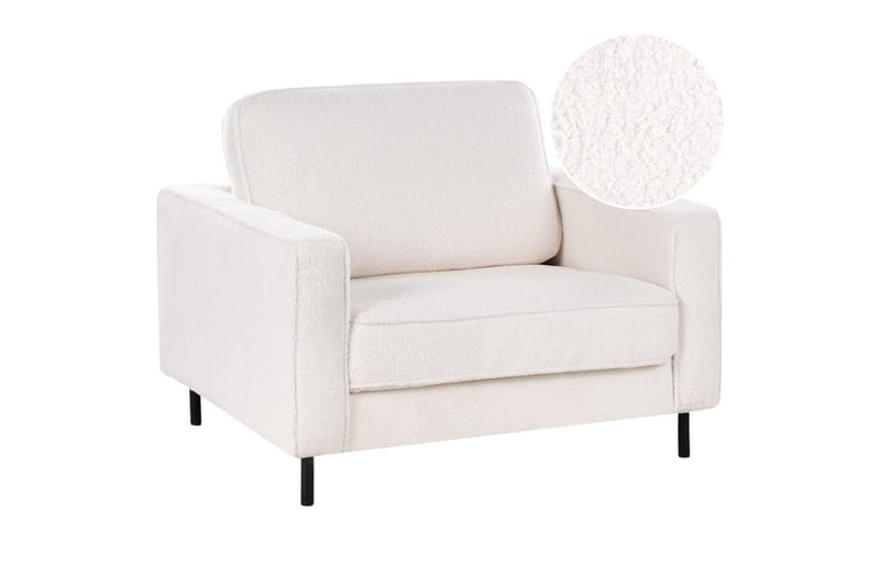 Nojatuoli Savalen - Valkoinen, Musta, Valkoinen, musta - Huonekalut - Tuoli & nojatuoli - Nojatuoli & lepotuoli