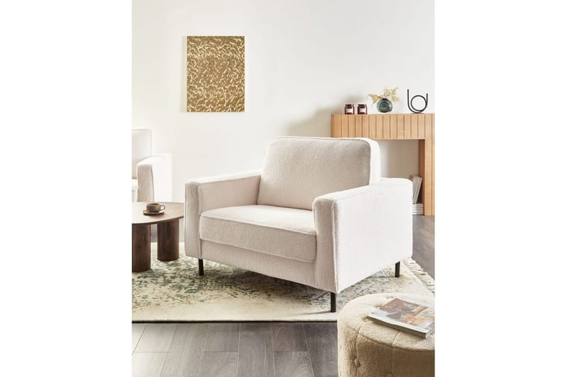 Nojatuoli Savalen - Valkoinen, Musta, Valkoinen, musta - Huonekalut - Tuoli & nojatuoli - Nojatuoli & lepotuoli