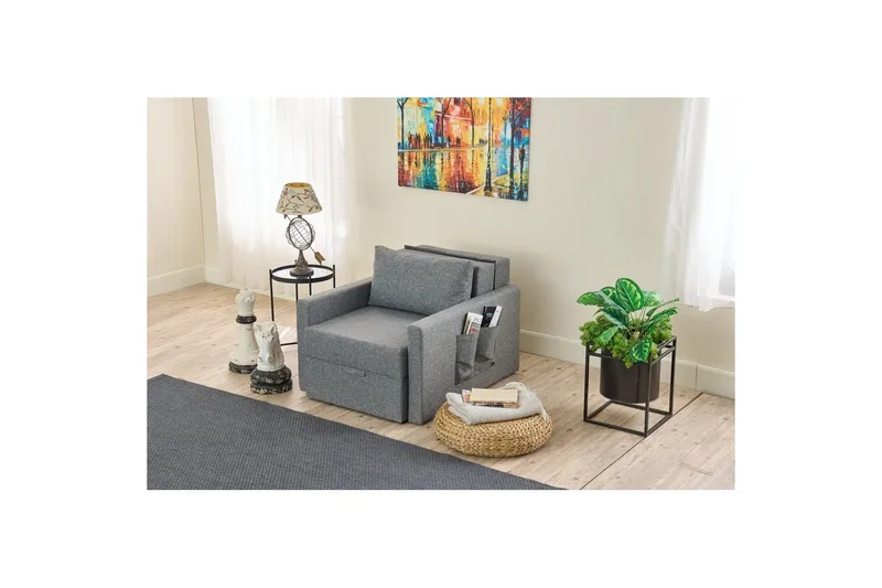 Savra Vuodetuoli - Harmaa - Huonekalut - Sohva - Vuodesohva